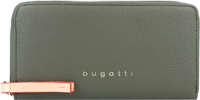 bugatti Portemonnee Ella Ladies Zip Around Wallet Olive Groene