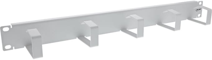 InLine® 19 kabelmanagementpaneel, 5 kleine beugels, RAL7035, grijs
