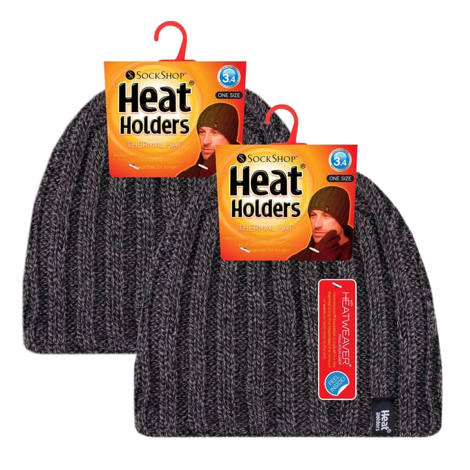 Dikke zachte wintergeribbelde herenmuts - 2 stuks