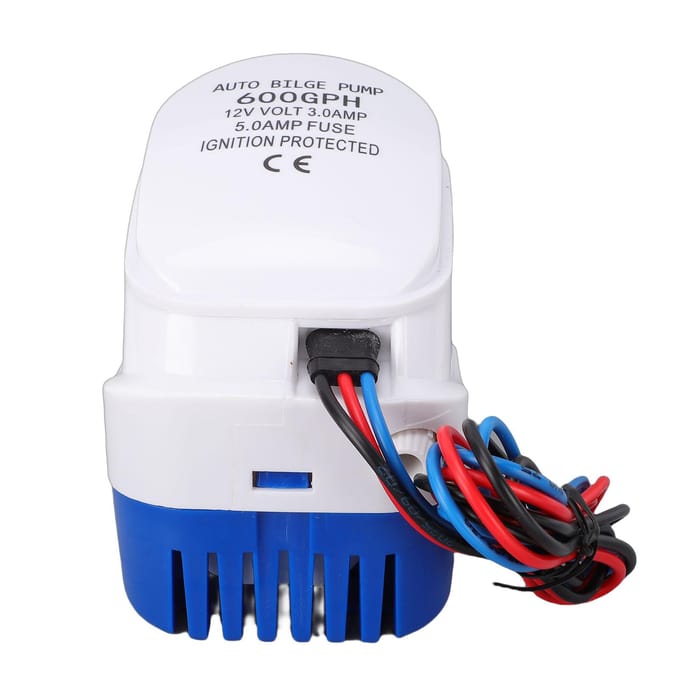 600GPH Automatische Dompelpomp Boot Lenspomp met Vlotterschakelaar 3/4 Inch Uitlaat