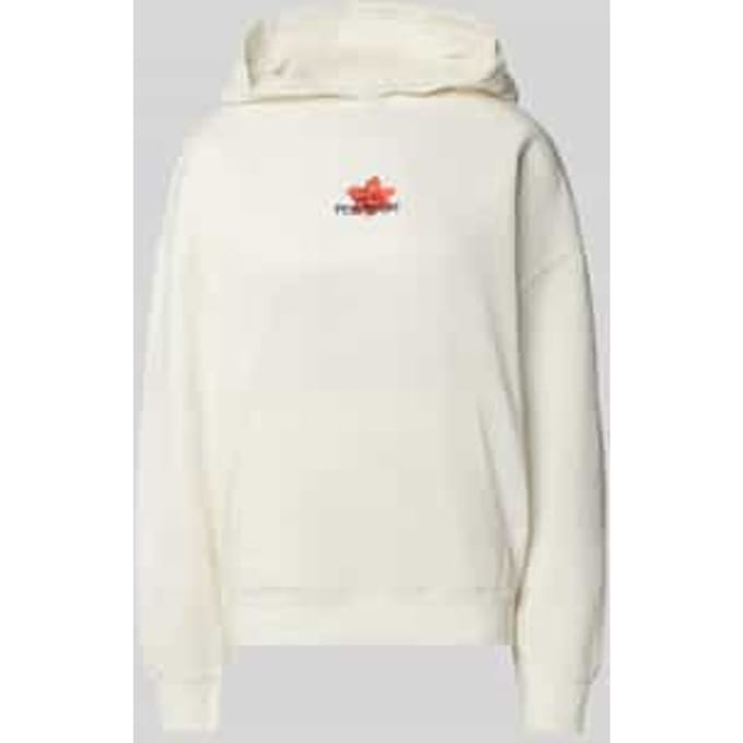 Oversized hoodie met label-stitching model 'MODRA'