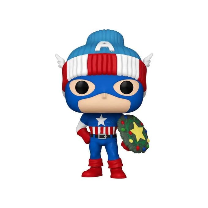 Beeldje Funko Marvel POP! Vinyl Holiday Capt. America