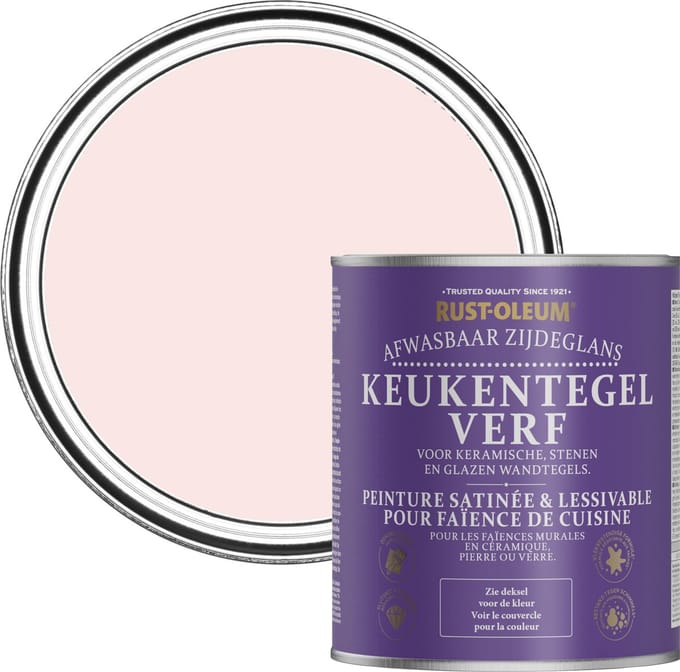 Rust-Oleum Roze Keukentegelverf Zijdeglans - Aardbei Vanille 750ml
