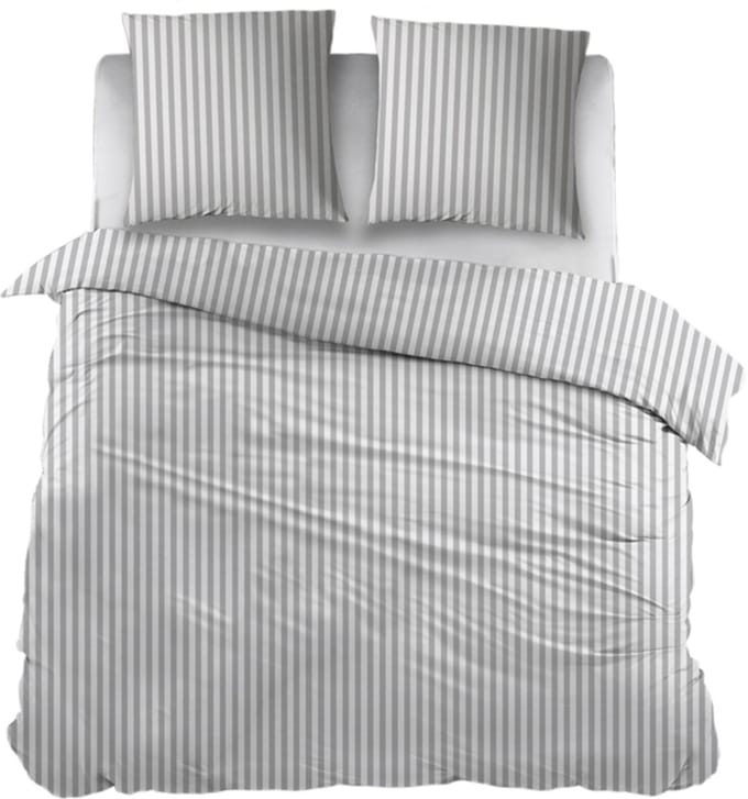 Snoozing Iris Dekbedovertrek - Extra breed - 260x200/220 cm - Grey