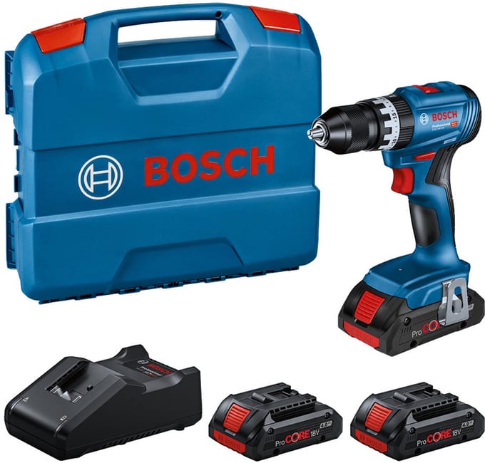 Bosch Professional PRO GSB 18V-45 Accu klop-/schroefboormachine 3x 4.0Ah ProCore - 0615A5002U