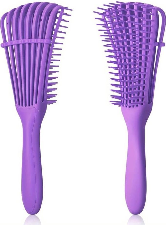 Jumada's - Anti-Klit Haarborstel - Haarborstel - Stylingborstel - Paars