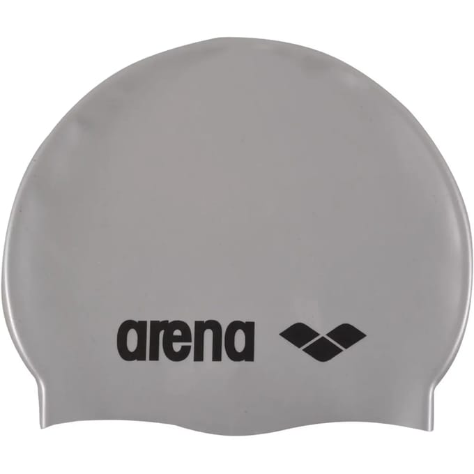 Arena Classic Silicone Badmuts - Unisex - zilver/zwart
