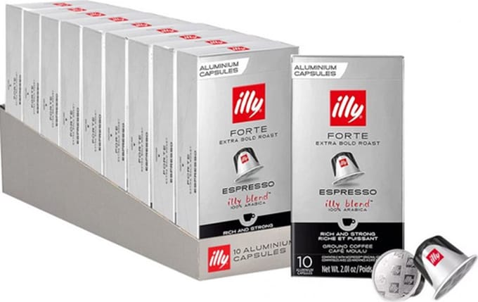 illy Forte Espresso Koffiecups - Intensiteit 9/9 - 10 x 10 stuks