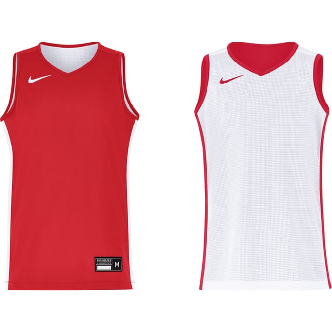 Nike Team25 Basketball Stock Reversible Shirt Kinderen Rood K657