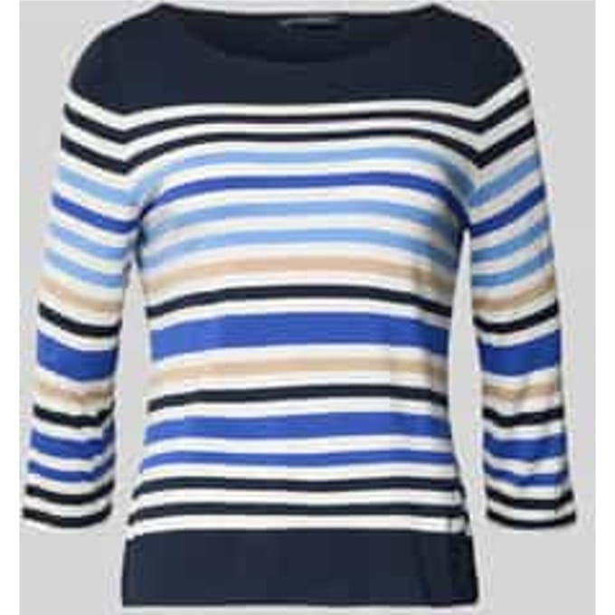 Longsleeve van viscose-elastaanmix met 3/4-mouw