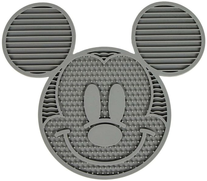 Voerbak voor honden Mickey Mouse Grijs Siliconen 28 x 15 x 1,5 cm