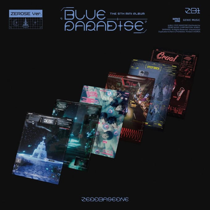 ZEROBASEONE - [BLUE PARADISE] 5e Mini-album ZEROSE,AM POB Random(AM)