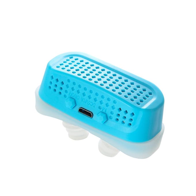 CPAP Draagbare 3-traps Elektrische Variabele Snelheid Snurk Preventer Neusreiniging Neusplug blauw