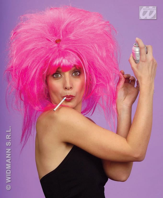 Pretty woman pruik roze vrouw