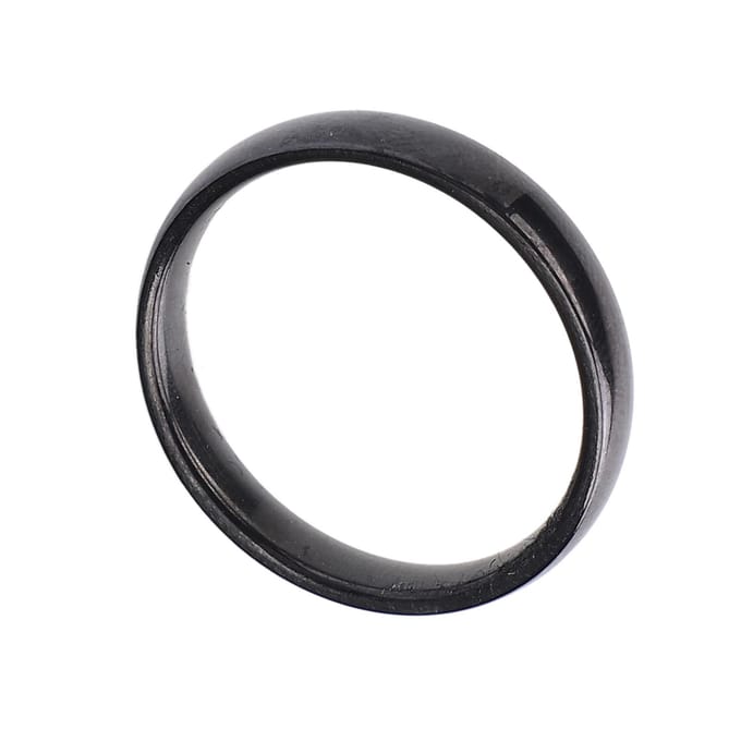 RVS Ring voor Mannen Vrouwen Elektroplate Afwerking Mode Sieraden Accessoire Glad Huwelijk black