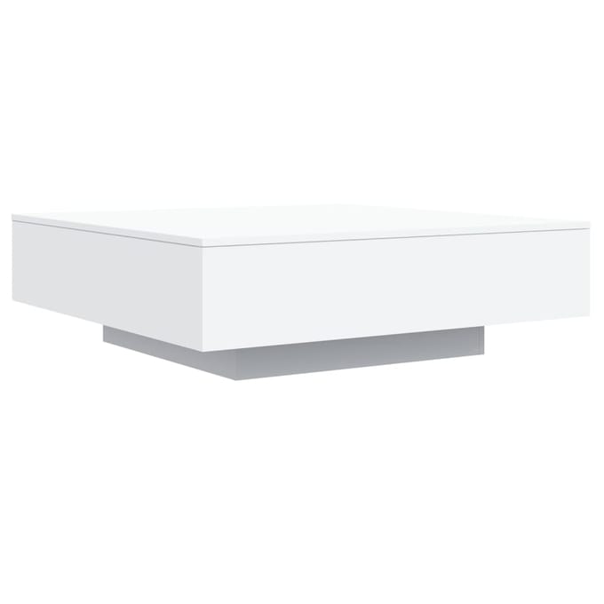 vidaXL - Salontafel - met - LED-verlichting - 100x100x31 - cm - wit
