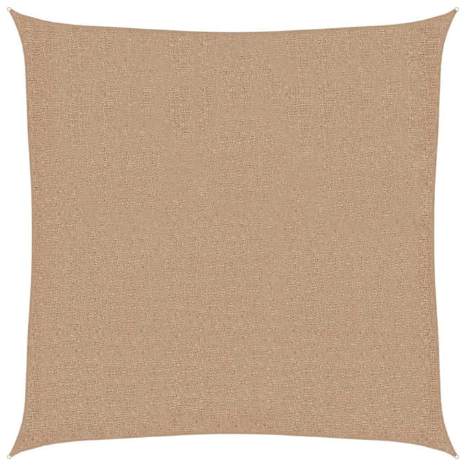 vidaXL - Zonnezeil - 160 - g/m² - 3x3 - m - HDPE - taupe