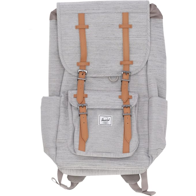 Unisex Little America rugzak lichtgrijs gearceerd
