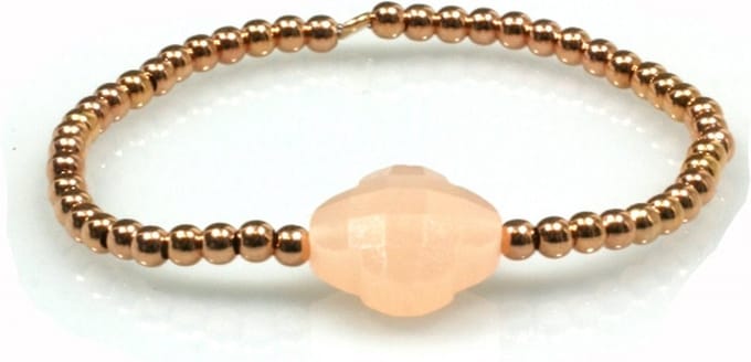 Heaven Eleven - Rose gouden met zalmkleurige bloem