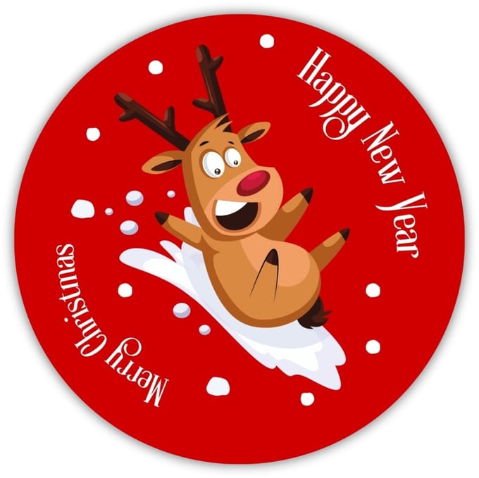 TopWosk - Feestelijke Kaarsstickers - 50 mm - 20 Stuks