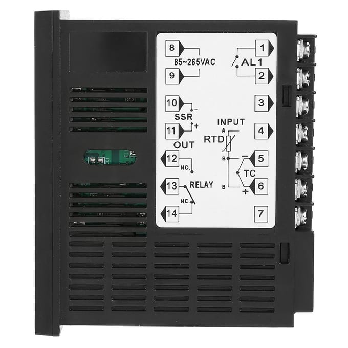 Digitale PID Temperatuurregelaar Thermostaat Relais SSR Uitgang Thermoregulator black