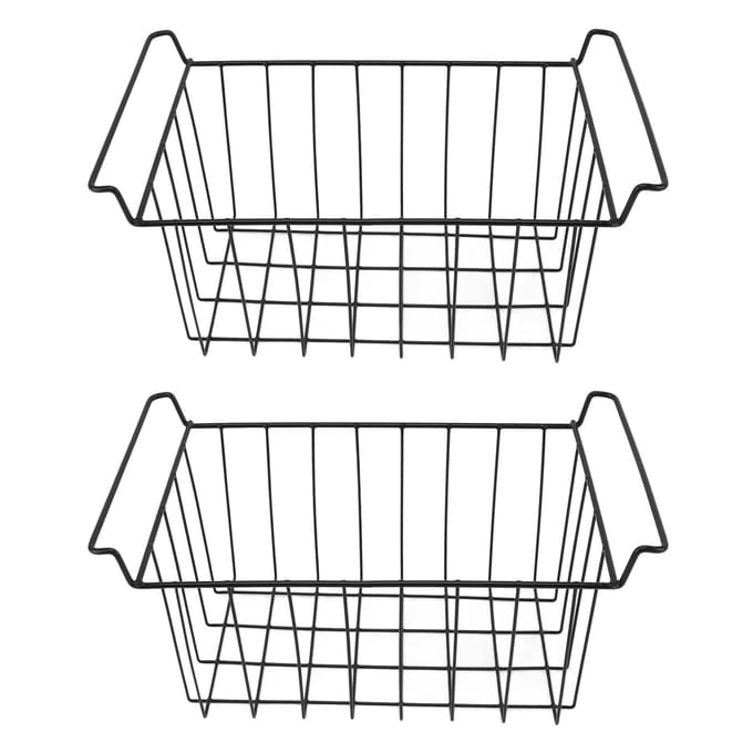 Vriezer Mand Staaldraad PE Coating Ruimtebesparend Multifunctioneel Vriezer Organizer Bak voor