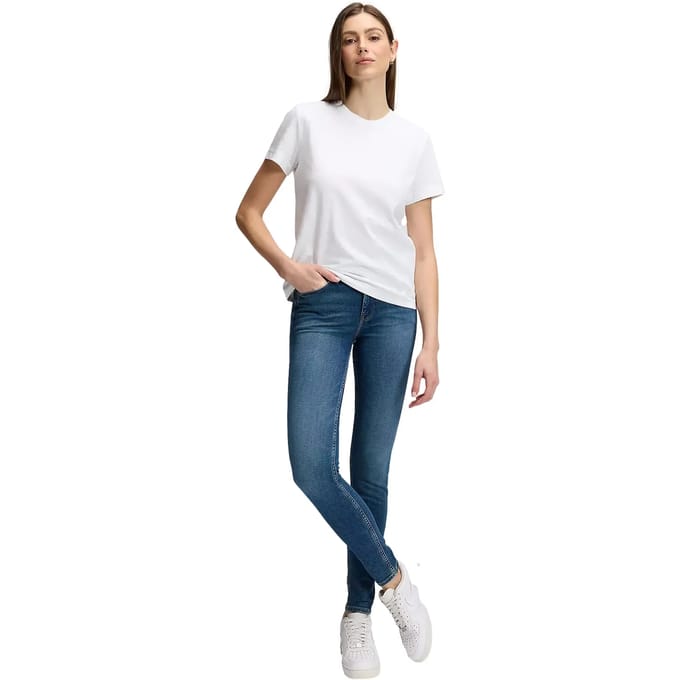 Damesjeans Lee Mid Fade Skinny