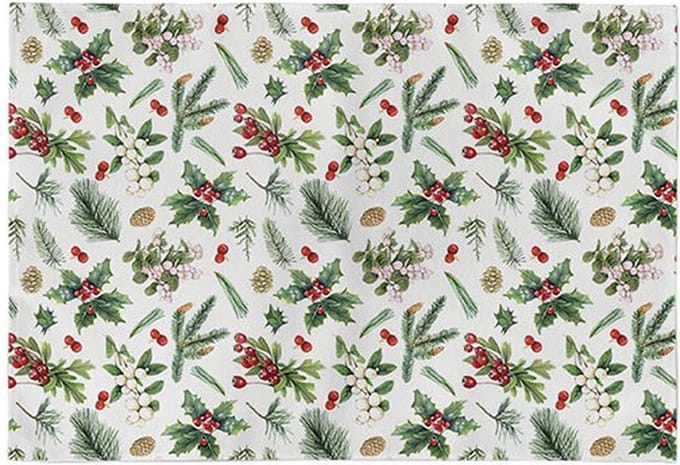 placemat-katoen-winter greenery-Ambiente-wasbaar-30 graden-kerst-Christmas