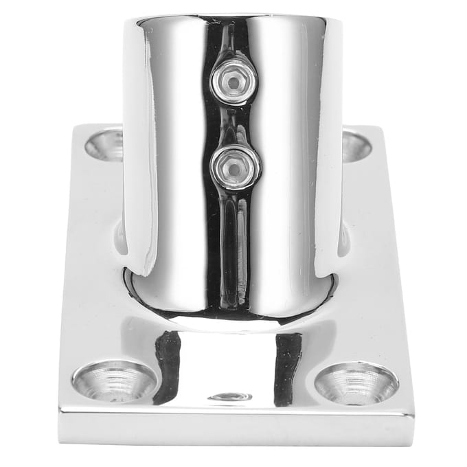 Boot Handgreep Basis Fitting Roestvrij Staal 60 Graden Rechthoekig Boot Handreling Fitting25mm1in white