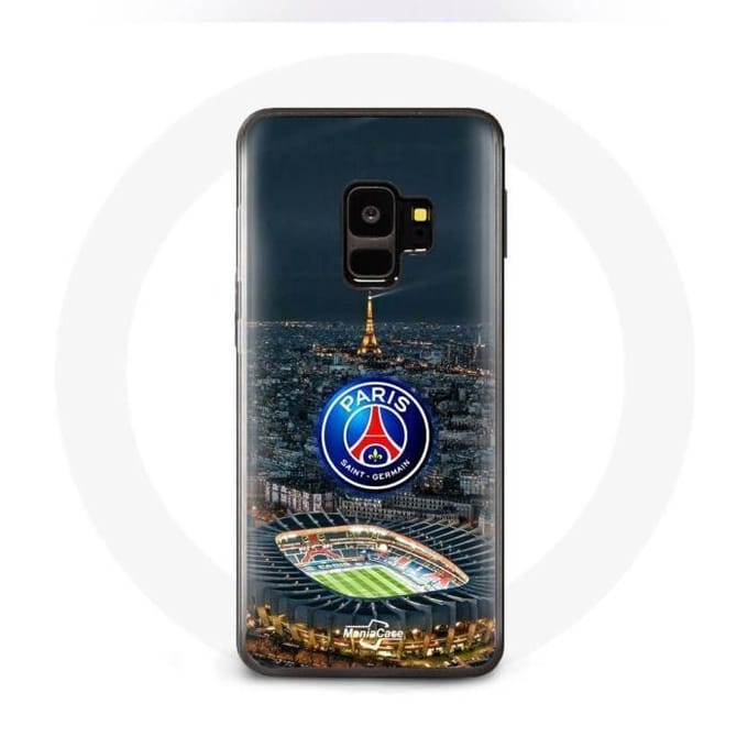 Samsung Galaxy S9 hoesje psg logo stadionnacht Eiffeltoren