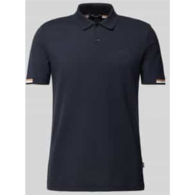 Poloshirt met labelprint, model 'Parlay'