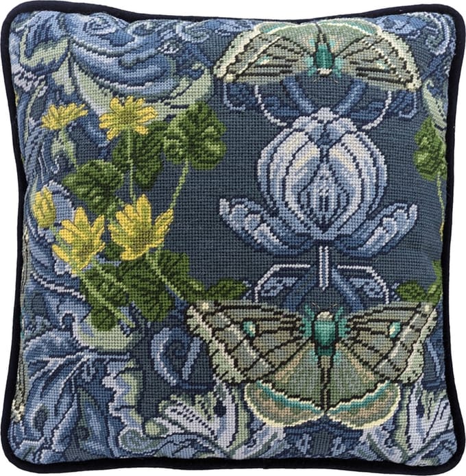 Bothy Threads borduurkussenpakket fatal anemone TAM2 voorbedrukt