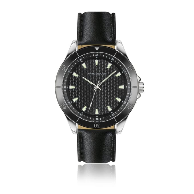 Dames kalfsleren horloge Marc Lauder Madrid