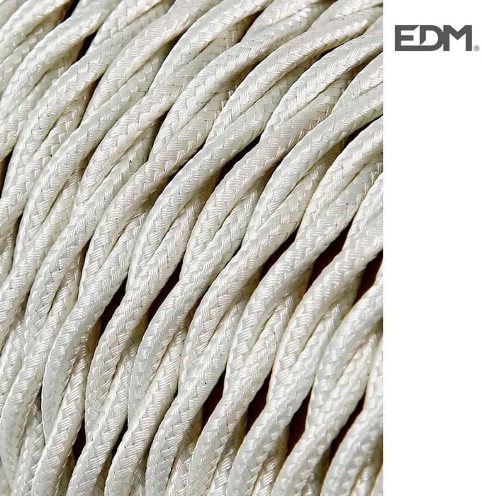 Kabel EDM 2 x 0,75 mm Wit 5 m