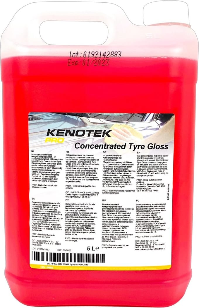 KENOTEK - Concentrated Tyre Gloss - 5L - 5L