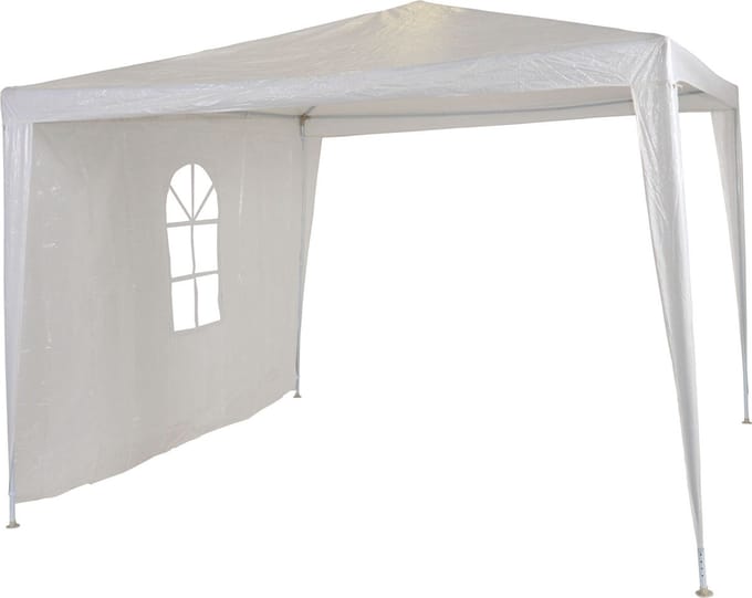 Paviljoenzijstuk, wit met venster