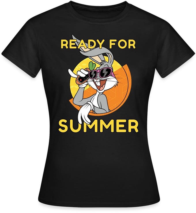 Looney Tunes Bugs Bunny Ready For Summer T-Shirt Dames