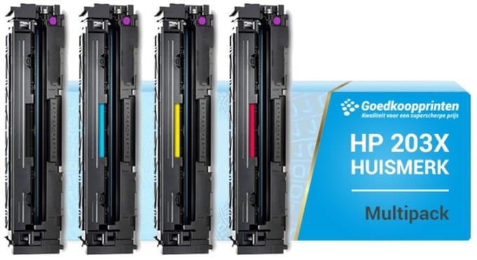 Huismerk HP 203X toner cartridge Multipack