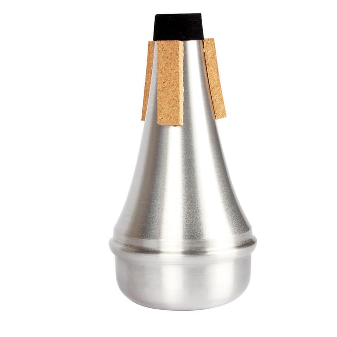 Hoge kwaliteit trompet rechte demper Sourdine aluminiumlegering zilverkleur white