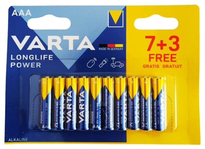 VARTA | Varta Longlife Power Alkaline Battery Aaa Lr03 10 Unit