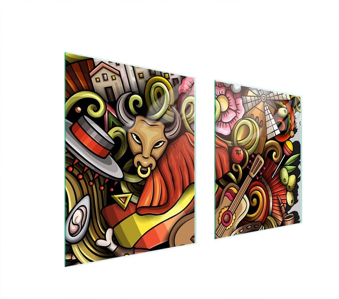TMK ArtDeko - Snijplank - Gehard Glas - Os - 85x52 cm