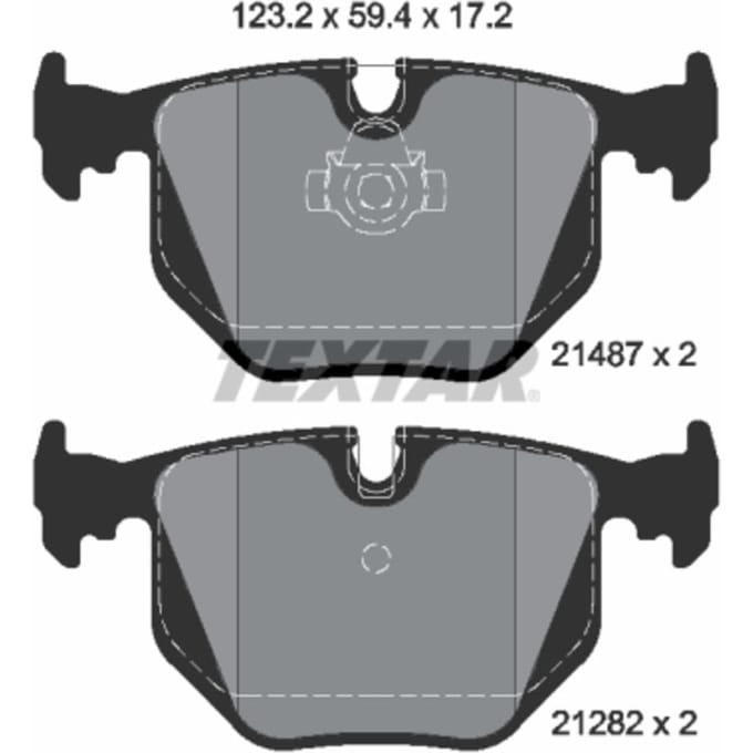 Remblokset TEXTAR 2148701, achter