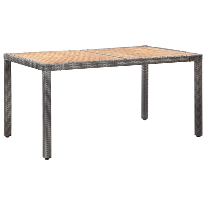 vidaXL - 7-delige - Tuinset - met - kussens - poly - rattan - grijs