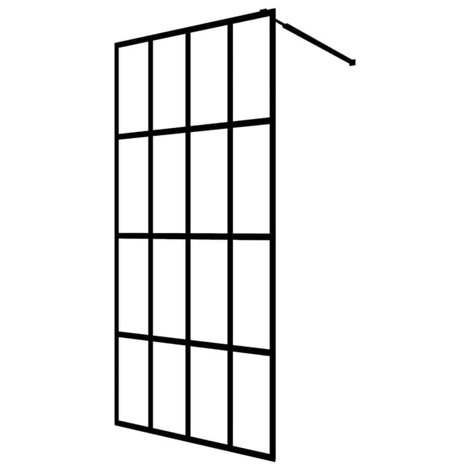 vidaXL - Inloopdouchewand - 80x195 - cm - mat - gehard - glas