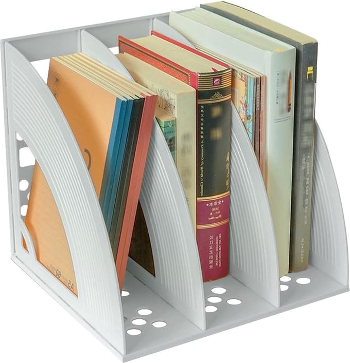 Staande map A4 3 vakken - Bureau organizer voor DIN A4 documenten en notitieboeken