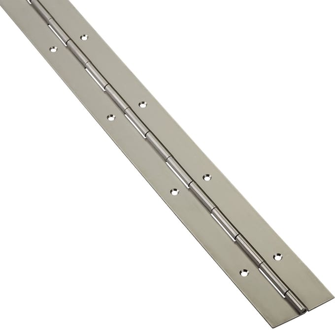 Pianoscharnier 1000 x 50 x 1,5 mm RVS mat Deurscharnier van SOTECH