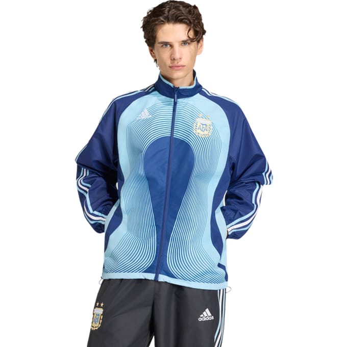 Adidas Argentina Trainingspakken Heren - Blauw - Maat XXL - Poly Mesh