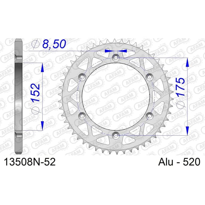 Tandwiel Afam 520 52 dents