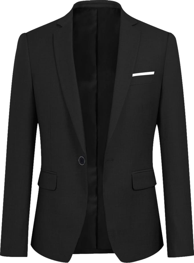 ALLTHEMEN Heren Blazer Suit Jacket - Heren slim fit jas - M