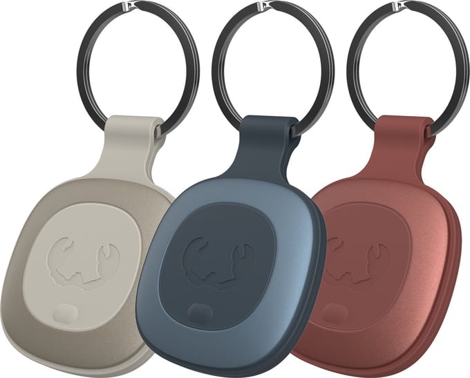 Fresh 'n Rebel Smart Finder Tag 3 pack - Bluetooth Tracker – Werkt met Apple Find My / Zoek Mijn - Silky Sand & Dive Blue & Safari Red